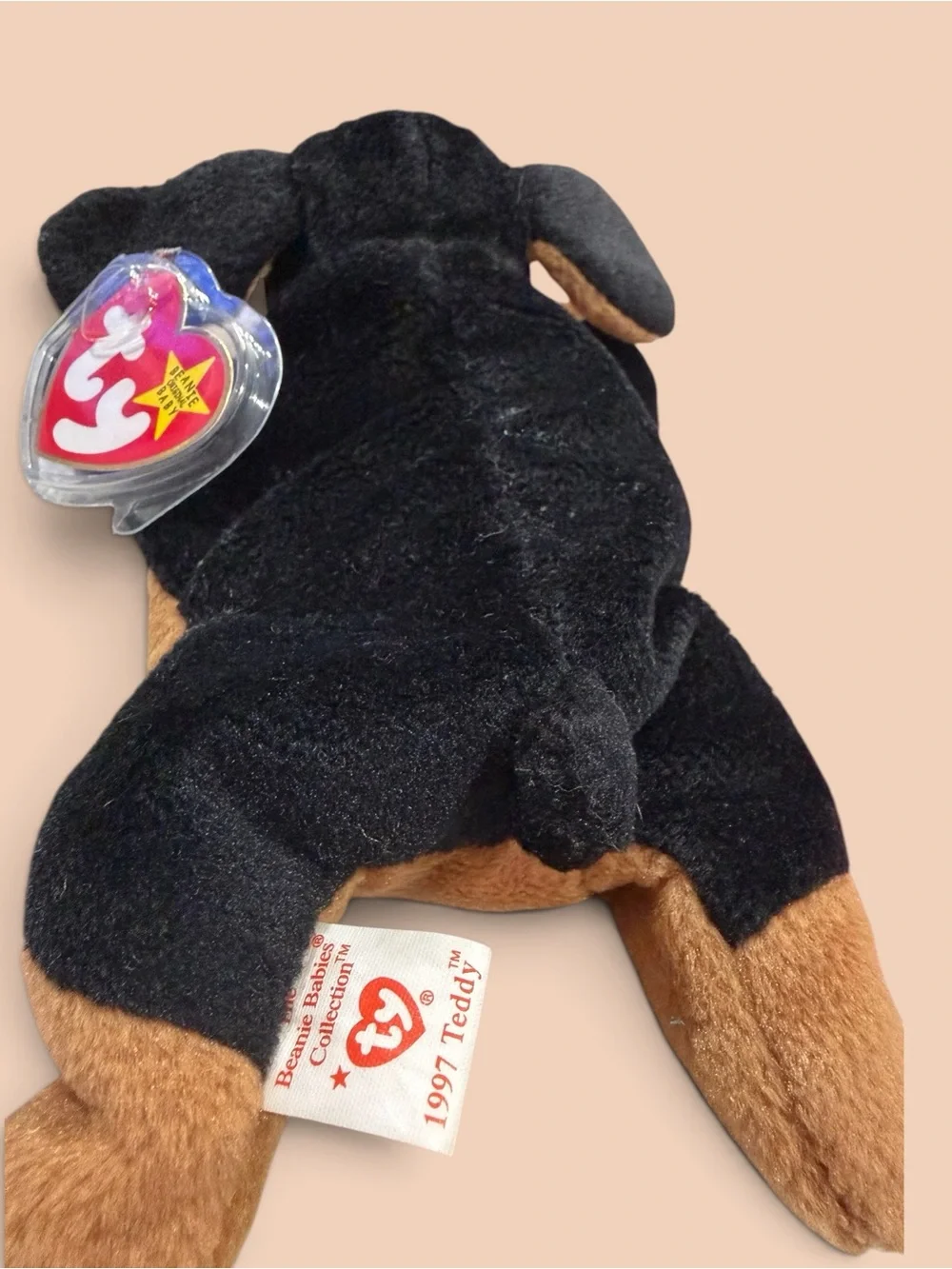Ty Beanie Baby Doby the Doberman Plush Dog Toy - Soft Collectible
